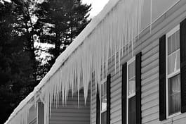 Icicles on MN Home Roof