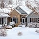 Snow from Winter Storm covers MN Home